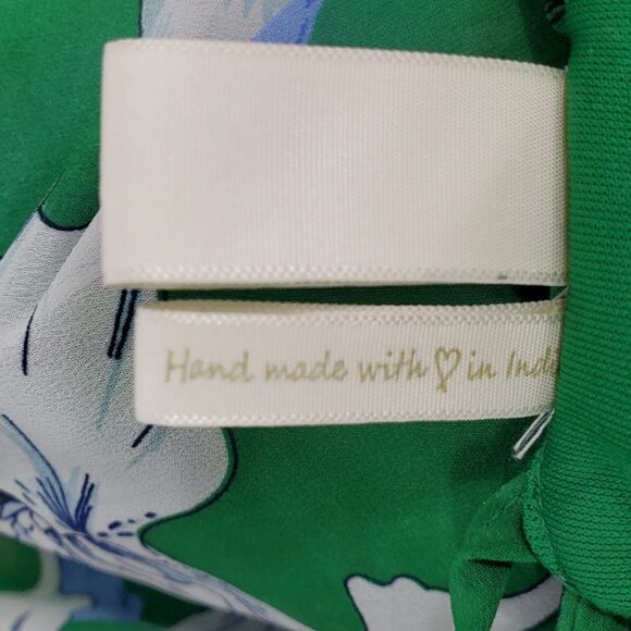 Mesh-layered floral tank with ruffles & spaghetti straps by Japna / Women's XS - Picture 7 of 8